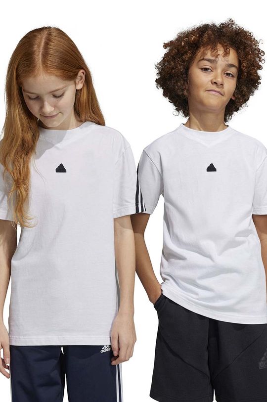 Детская хлопковая футболка U FI 3S adidas, белый