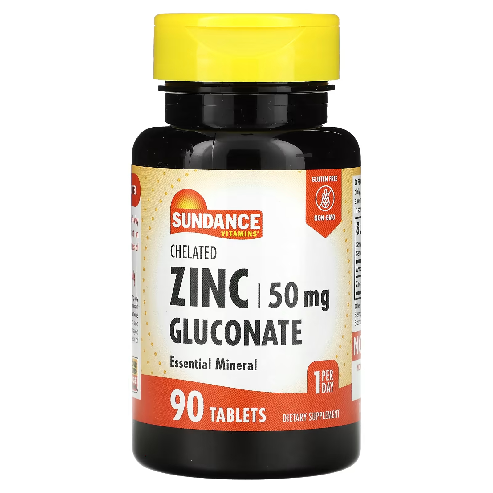 Витамины Sundance Vitamins хелатный глюконат цинка 50 мг, 90 таблеток