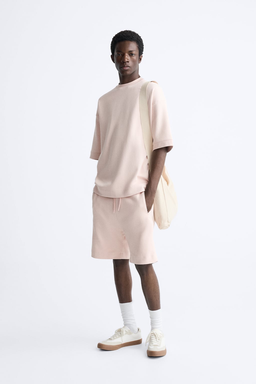 

Компактные шорты-бермуды Jogger ZARA, розовый