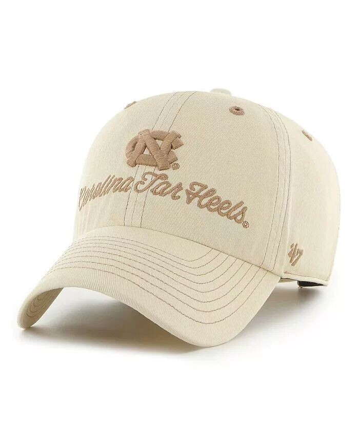 

Женская коричневая регулируемая шляпа North Carolina Tar Heels Haze Clean Up '47 Brand, бежевый