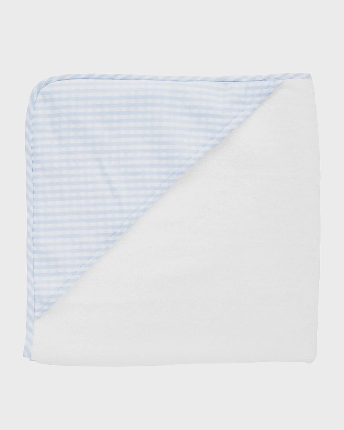 

Полотенце с капюшоном и перчатка для мытья Louelle, цвет Pale Blue Gingham