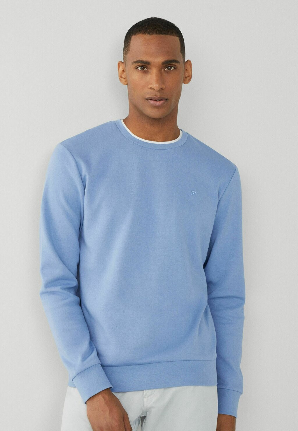 

Свитер Crew Hackett London, цвет chambray blue