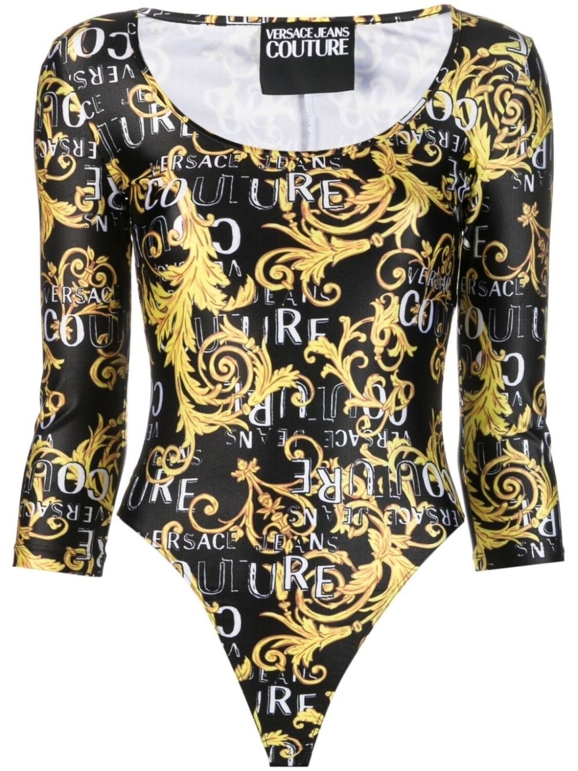 

Versace Jeans Couture боди с длинными рукавами и логотипом, черный