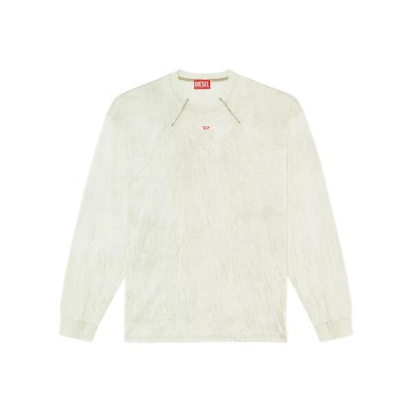 

Футболка sweatshirt mit sichtbaren nähten Diesel, мультиколор
