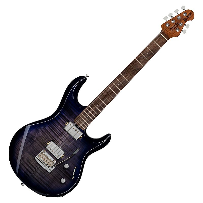 Электрогитара Sterling by Music Man Luke Signature, Flame Maple Blueberry Burst устройство блокировки люка замок люка ariston indesit 254755 int013id