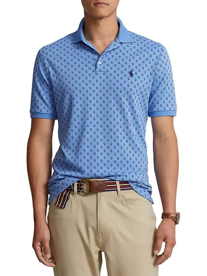Рубашка поло из хлопка интерлок Polo Ralph Lauren, синий футболка базовая lee цвет preppy blue