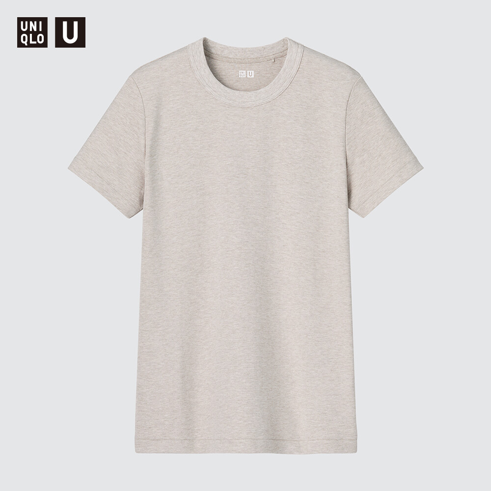 

Женская футболка Uniqlo с короткими рукавами, бежевый