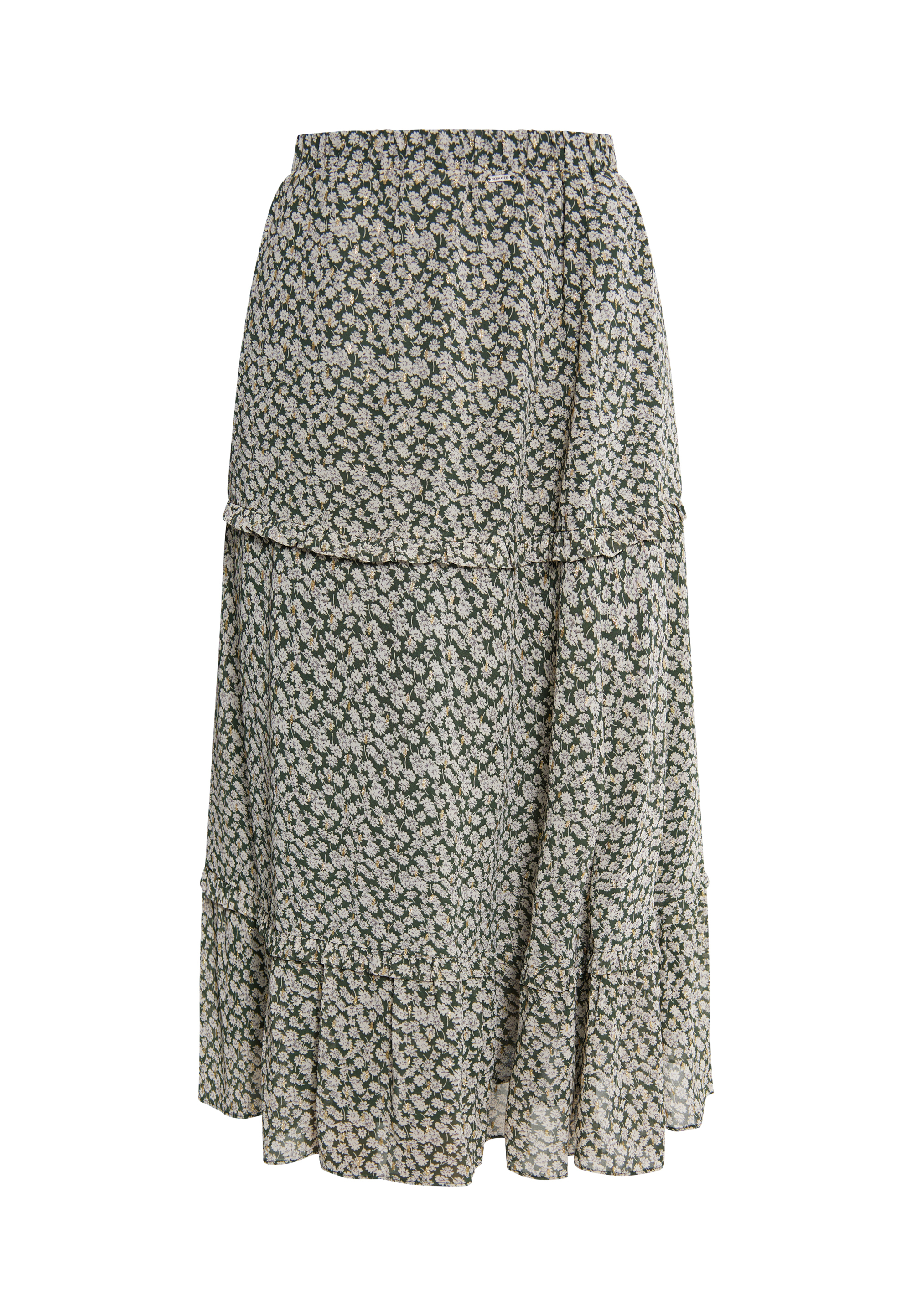 Длинная юбка DreiMaster Maxi, цвет Grün Beige