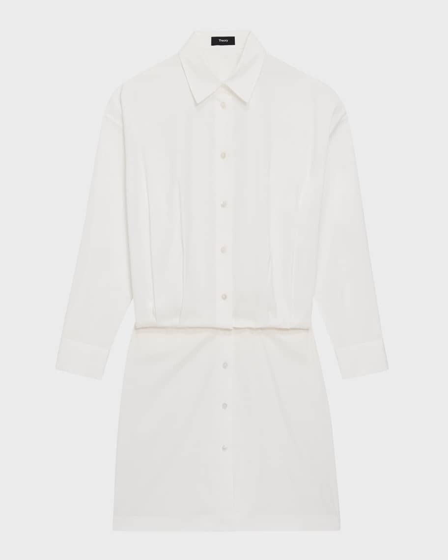 

Мини-платье-рубашка с длинными рукавами и приталенной юбкой Theory