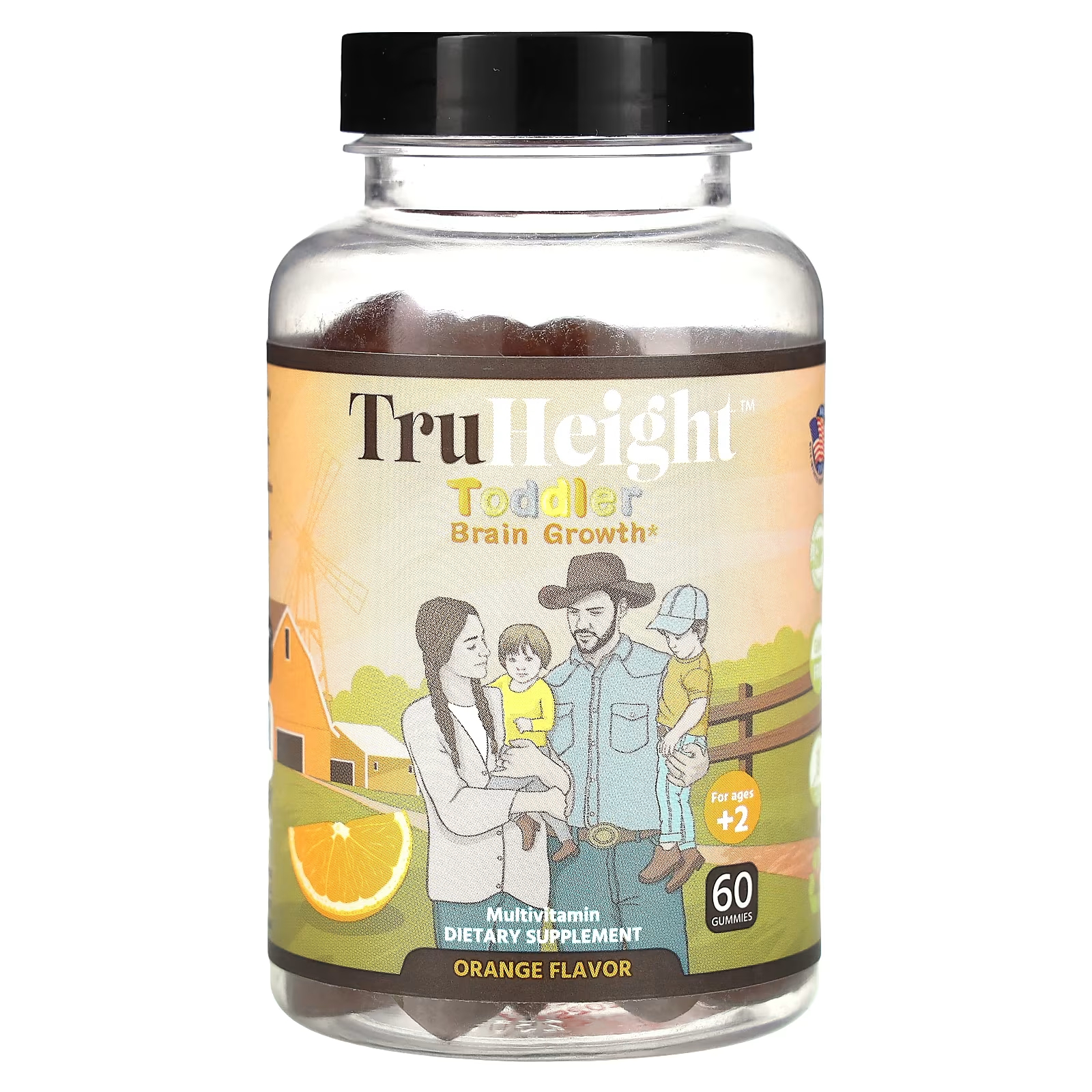 Пищевая добавка для малышей TruHeight для развития мозга, 60 жевательных конфет omegavia жевательные таблетки с омега 3 для детей клубнично цитрусовый вкус 45 штук