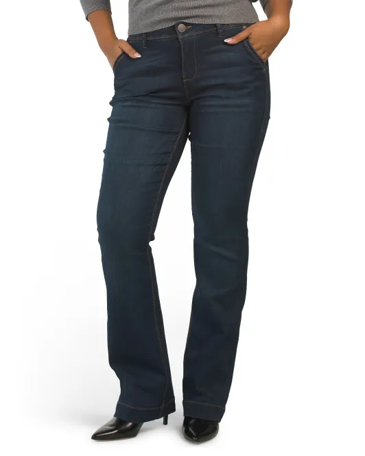 

Брюки Goddess со средней посадкой One 5 One, цвет Dark Stonewash