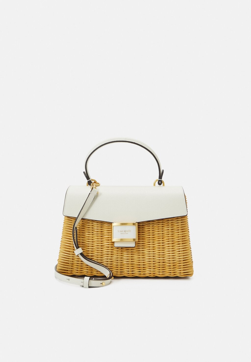 

Сумка kate spade new york KATY WICKER MEDIUM TOP HANDLE, хало-белый мульти
