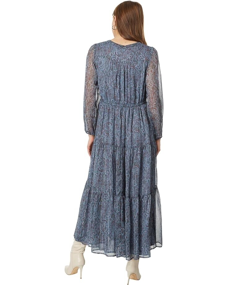 

Платье Lucky Brand Printed Shine Chiffon Maxi Dress, цвет Flint Stone Multi