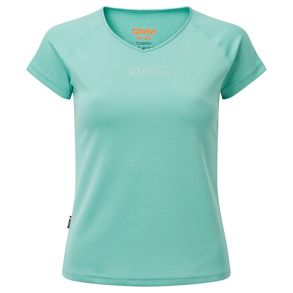 Беговая рубашка Omm Women's Bearing Tee S/S, цвет Aqua