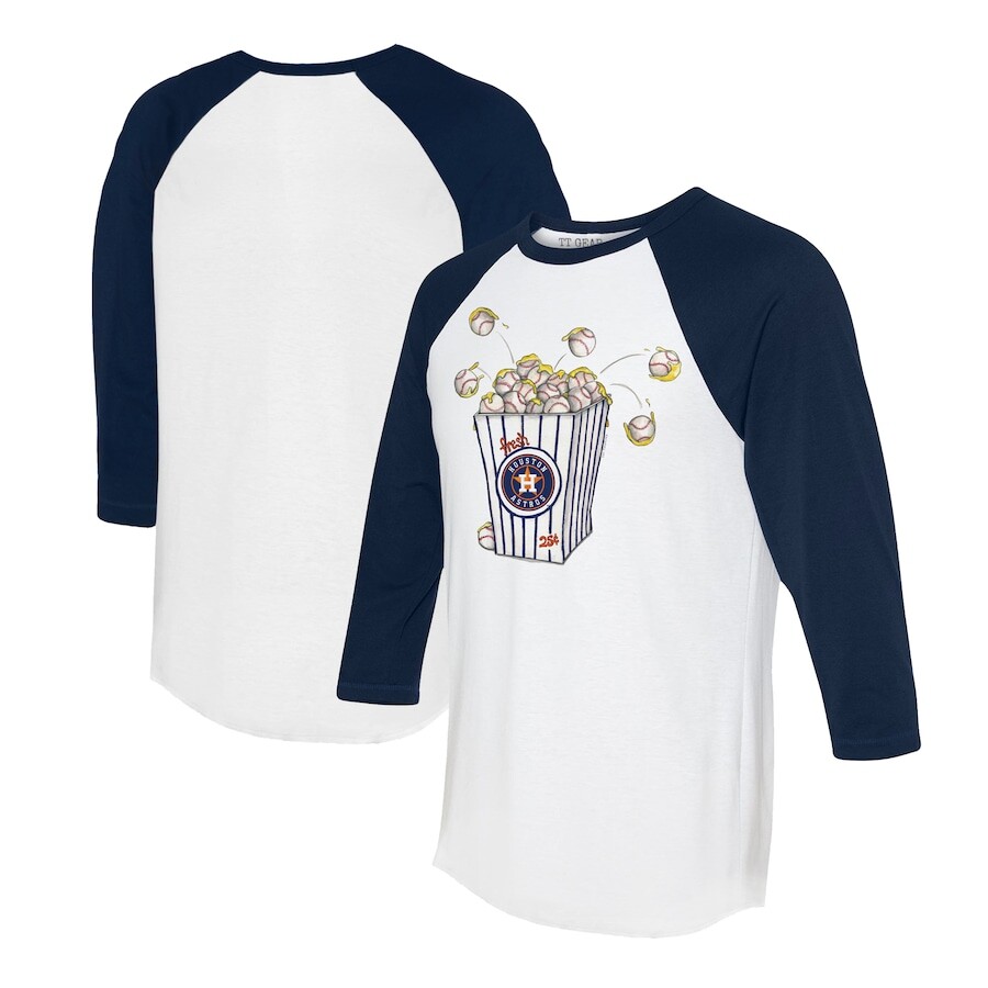 

Футболка с длинным рукавом Tiny Turnip Houston Astros, белый