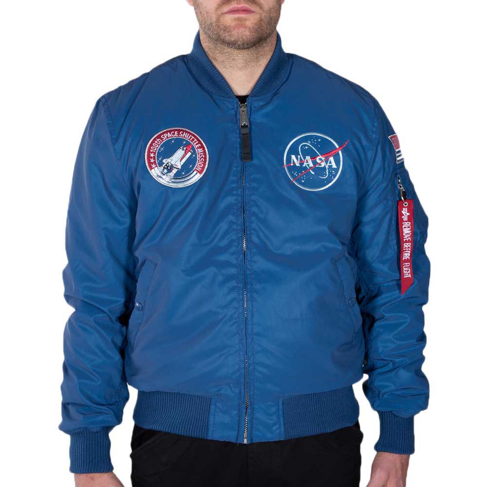 Куртка Alpha Industries MA-1 NASA Reflective, синий