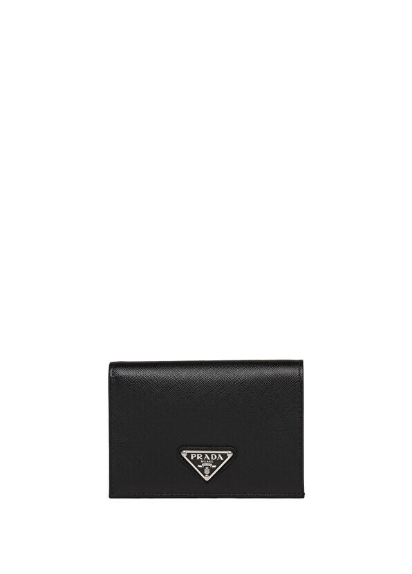 Маленький кошелек из сафьяновой кожи Prada, черный