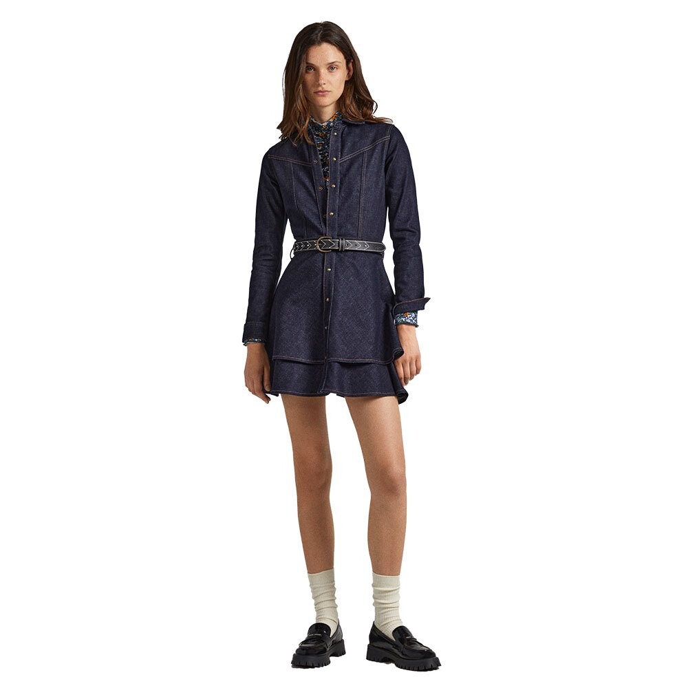 

Платье с длинным рукавом Pepe Jeans Cassia, синий
