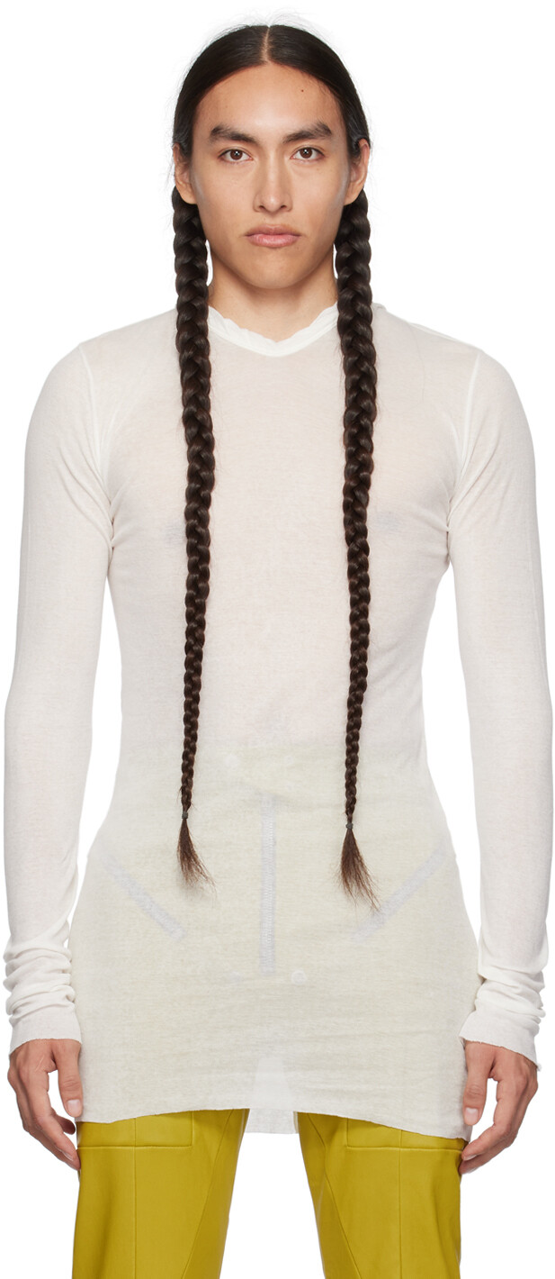 

Полупрозрачное худи Rick Owens Off-White
