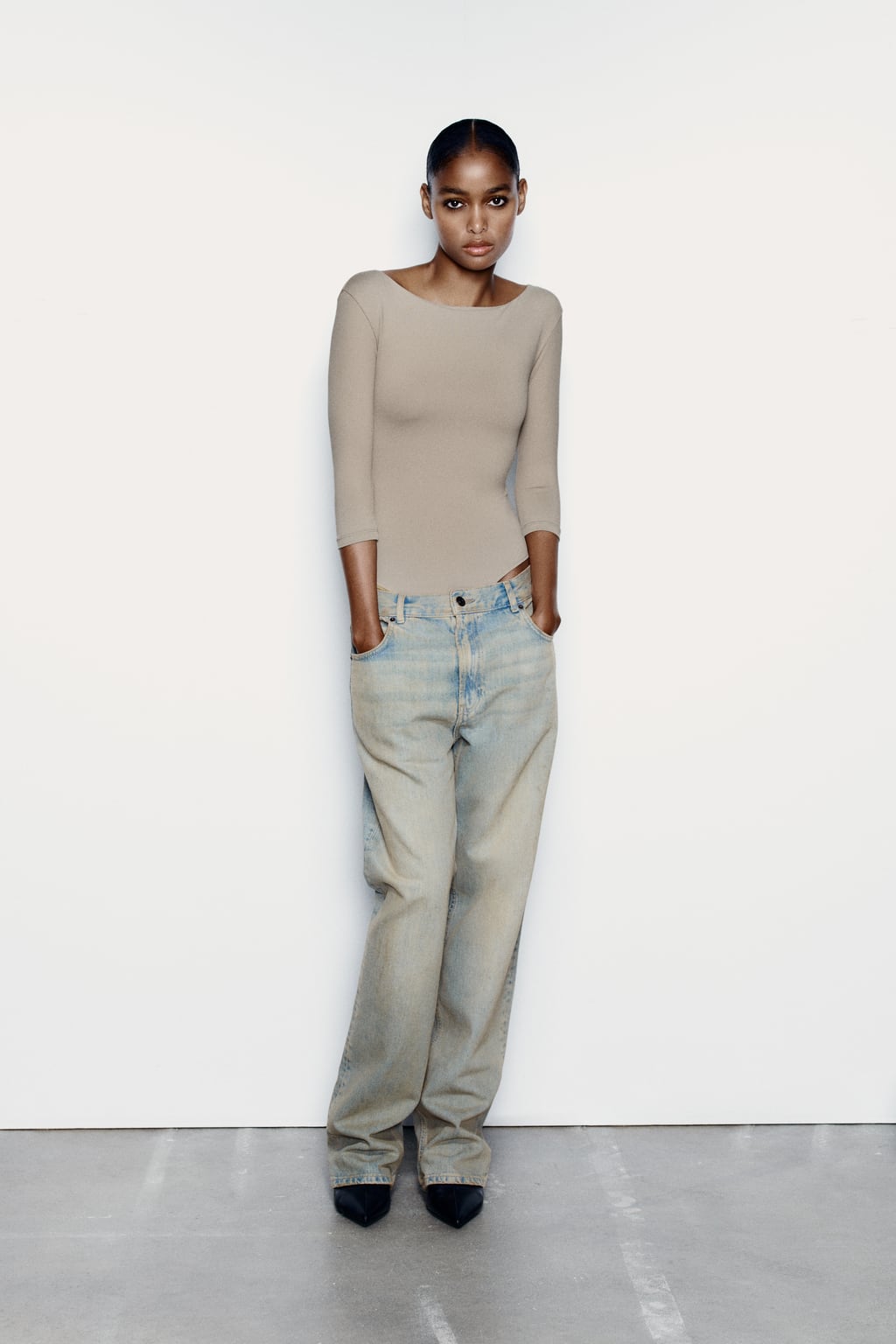 

Полиамидное боди ZARA