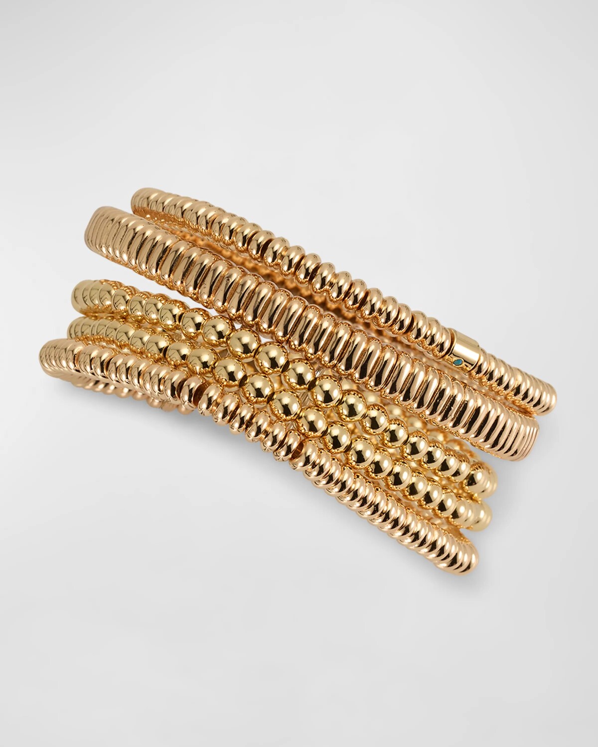 

Браслеты The Luxe Bunch, набор из 5 штук Roxanne Assoulin, цвет Shiny Gold