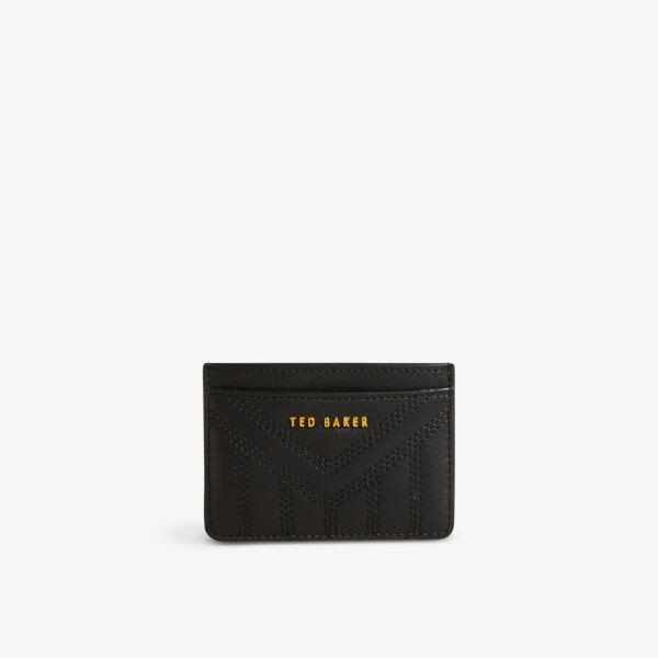 

Стеганый кожаный визитница Ayani Ted Baker, черный