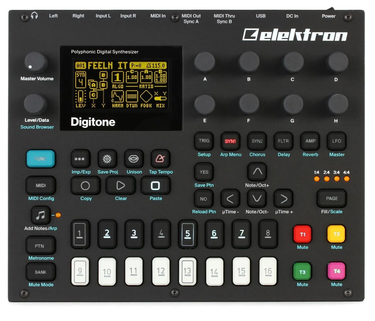 

Elektron Digitone 8-голосный цифровой синтезатор с секвенсором
