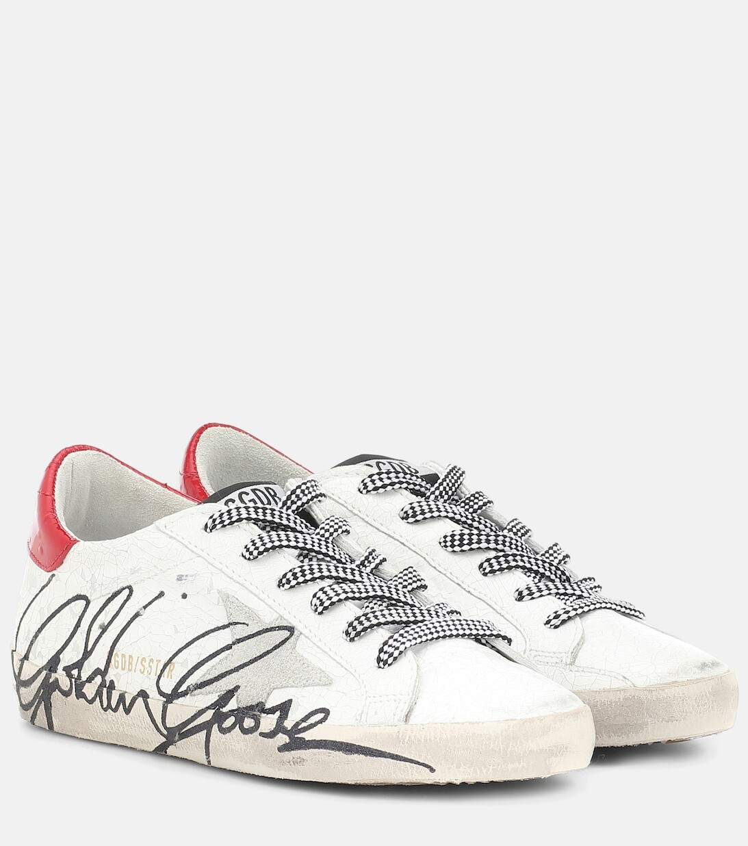 

Кроссовки Super-Star из лакированной кожи Golden Goose, белый