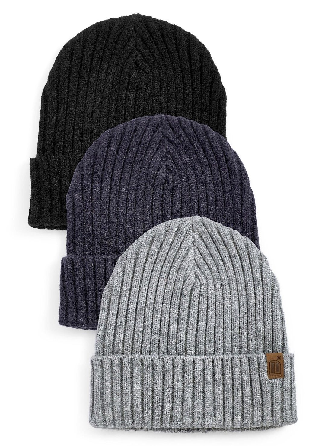 

Шапка 3 PACK Next, цвет navy blue grey
