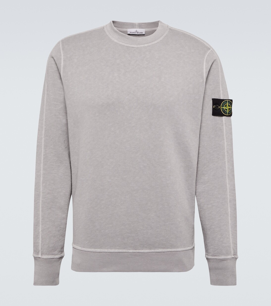 Толстовка из хлопкового джерси Stone Island, нейтральный