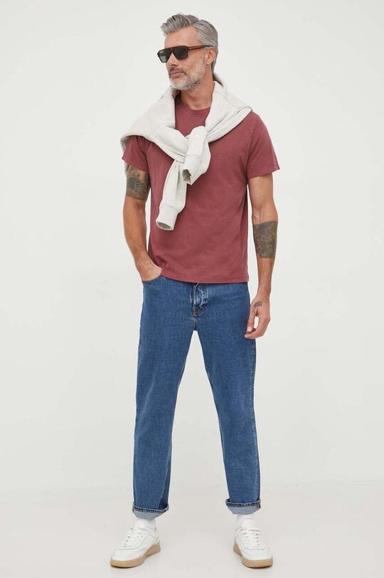 

Хлопковая футболка JAYDEN Pepe Jeans, бордовый, Красный
