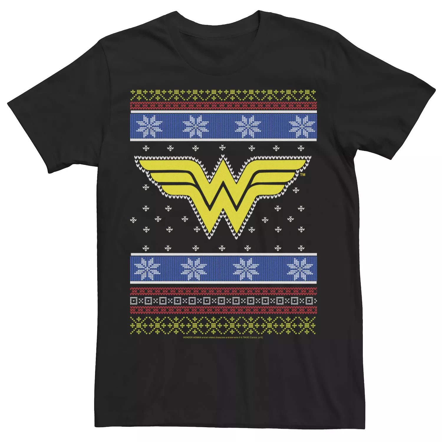 Мужская трикотажная футболка с логотипом Wonder Woman DC Comics