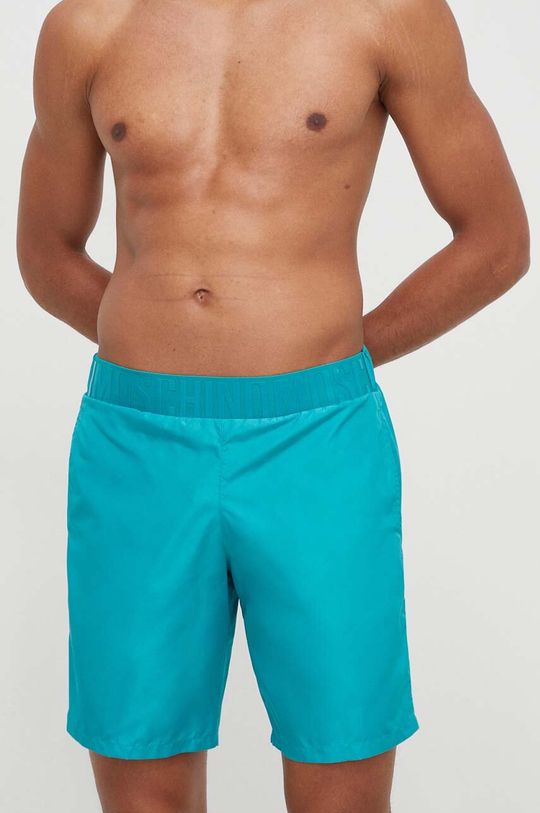 Плавки Moschino Underwear, бирюзовый шорты для плавания moschino размер 52 мультиколор