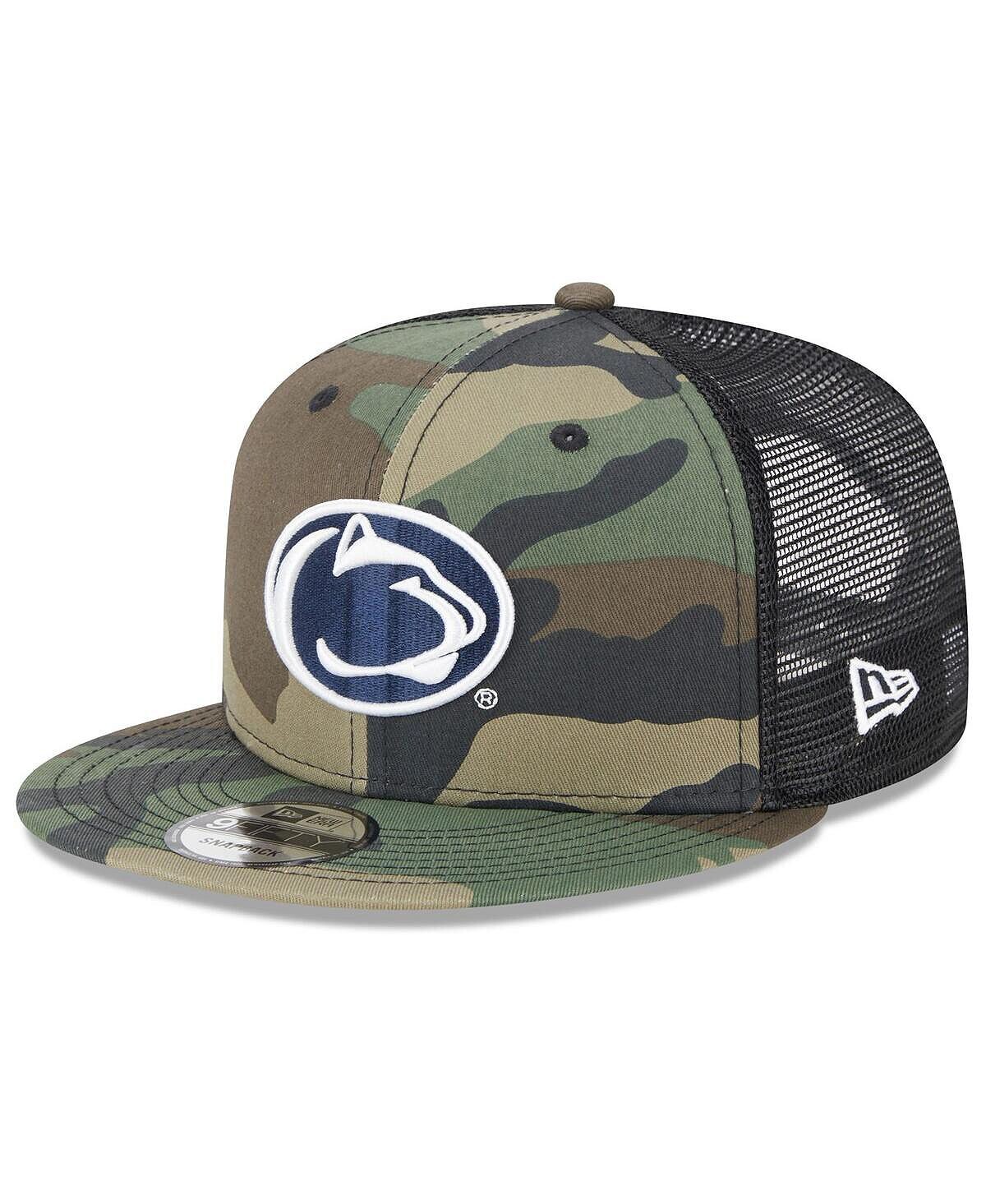 

Мужская кепка Penn State Nittany Lions Classic Trucker 9FIFTY Snapback с камуфляжным и черным окрасом New Era