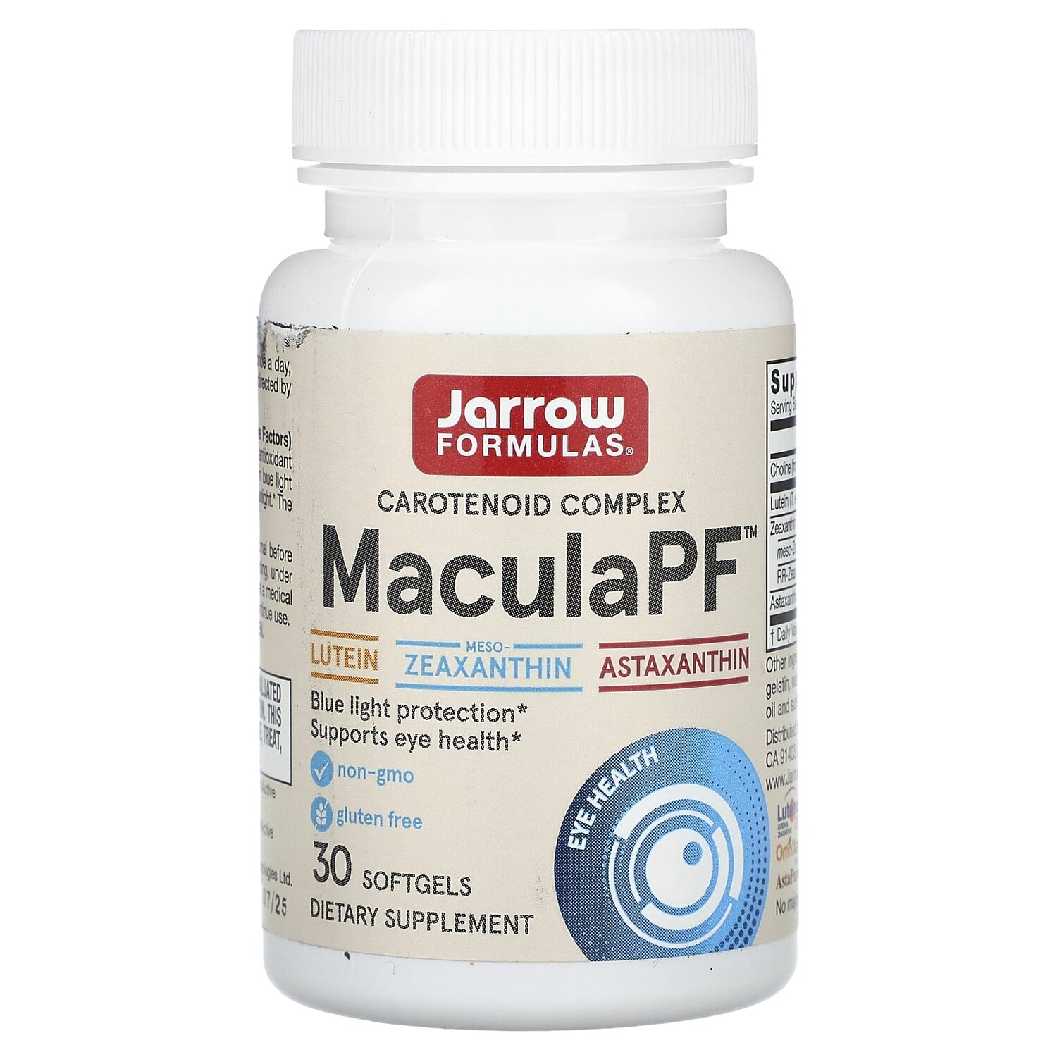 

MaculaPF, защита от синего света, 30 мягких желатиновых капсул, Jarrow Formulas