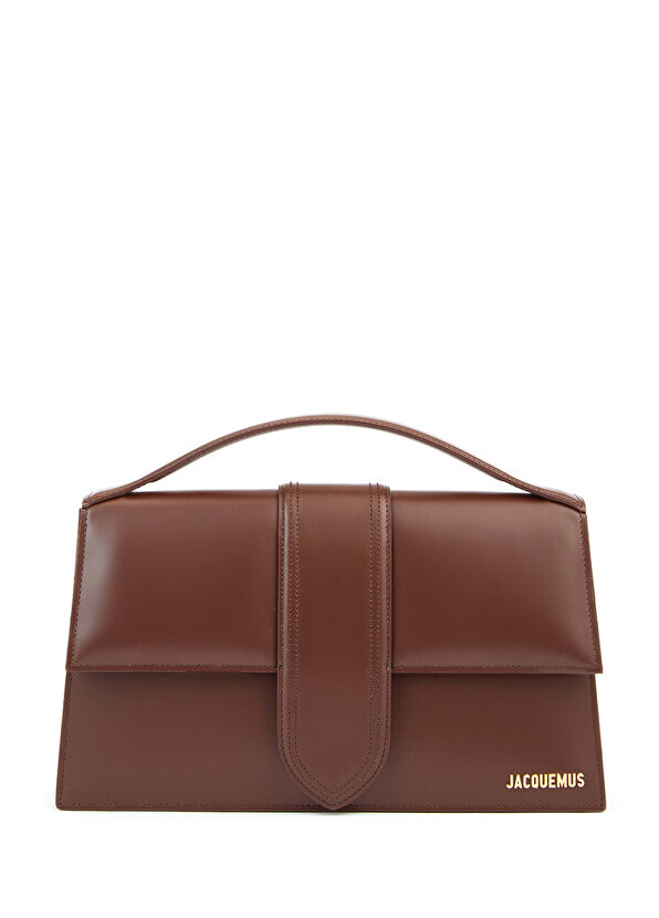 

Le bambinou коричневая женская кожаная сумка через плечо Jacquemus