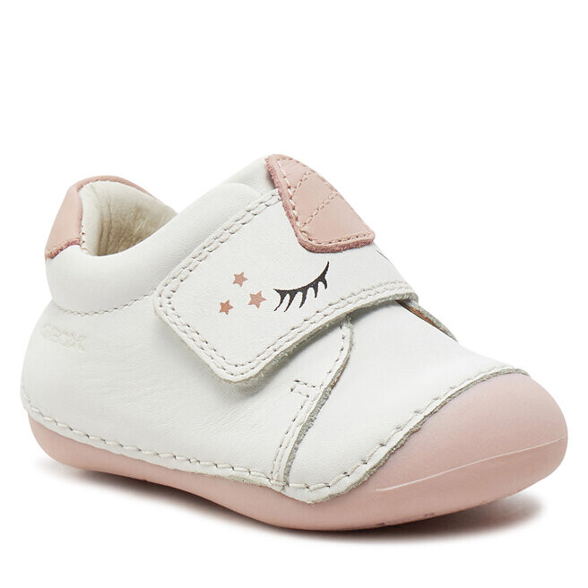 

Туфли Geox B Tutim Girl B3540B 00085 C1Z8W White/Lt Rose, белый