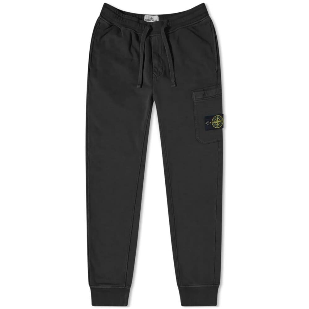 

Карманные джоггеры Stone Island, окрашенные в одежду, черный