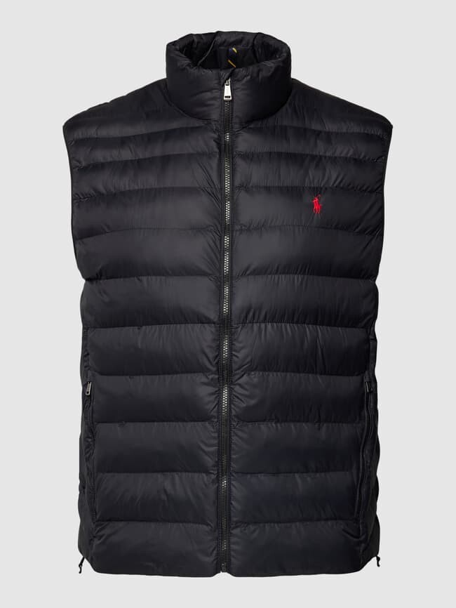 

Стеганый жилет PLUS SIZE с пришивной этикеткой Polo Ralph Lauren Big & Tall, черный