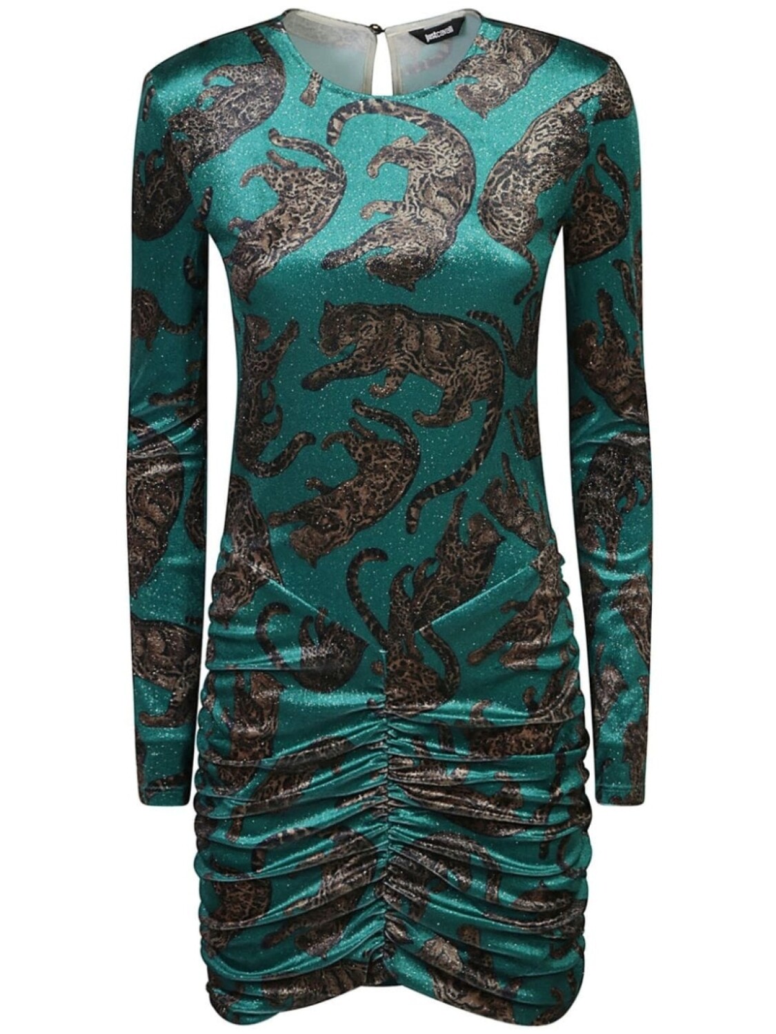 

Just Cavalli бархатное платье с тигровым принтом, зеленый