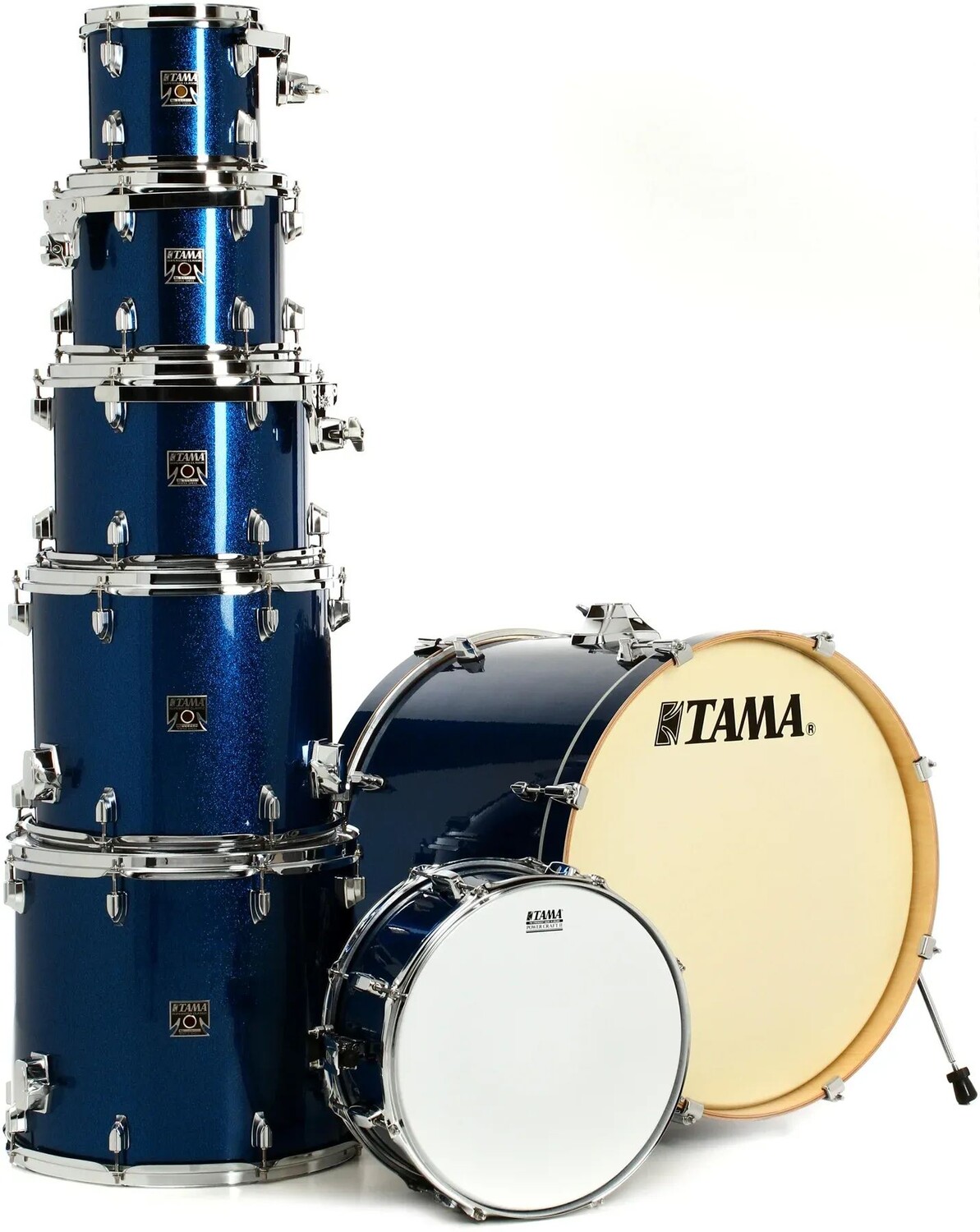 

Набор из 7 предметов Tama Superstar Classic CK72S с малым барабаном - Indigo Sparkle