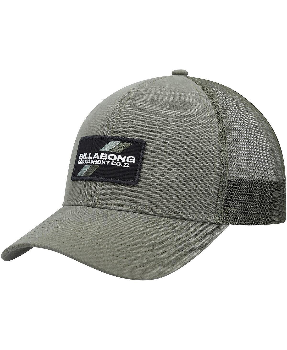 

Мужская оливковая регулируемая шляпа Snapback со стенками Trucker Billabong