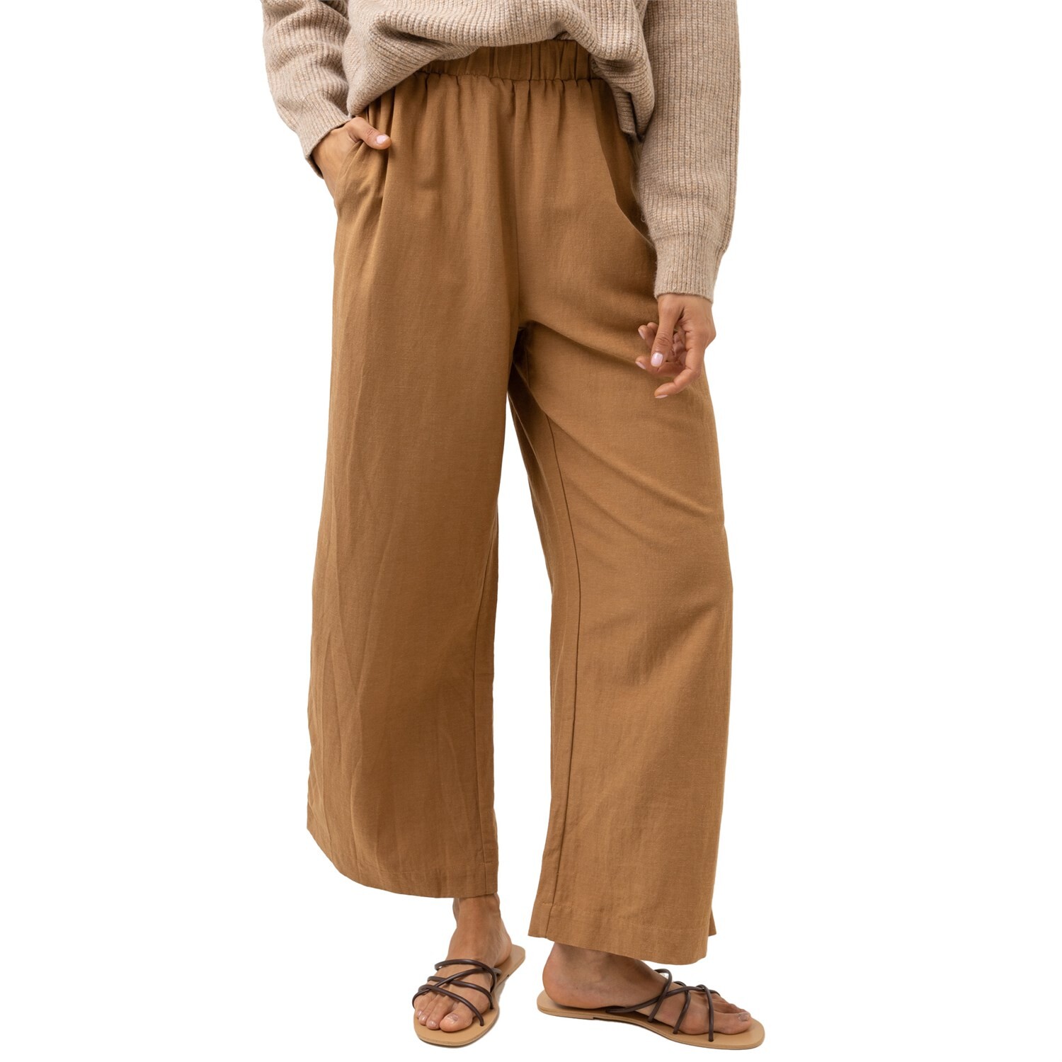 

Брюки Rhythm Sunrise Wide Leg, цвет Tan
