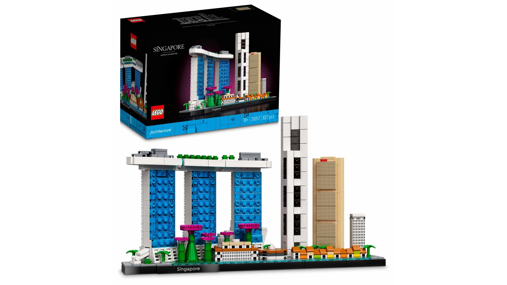 Lego Architecture Сингапур raffles bali