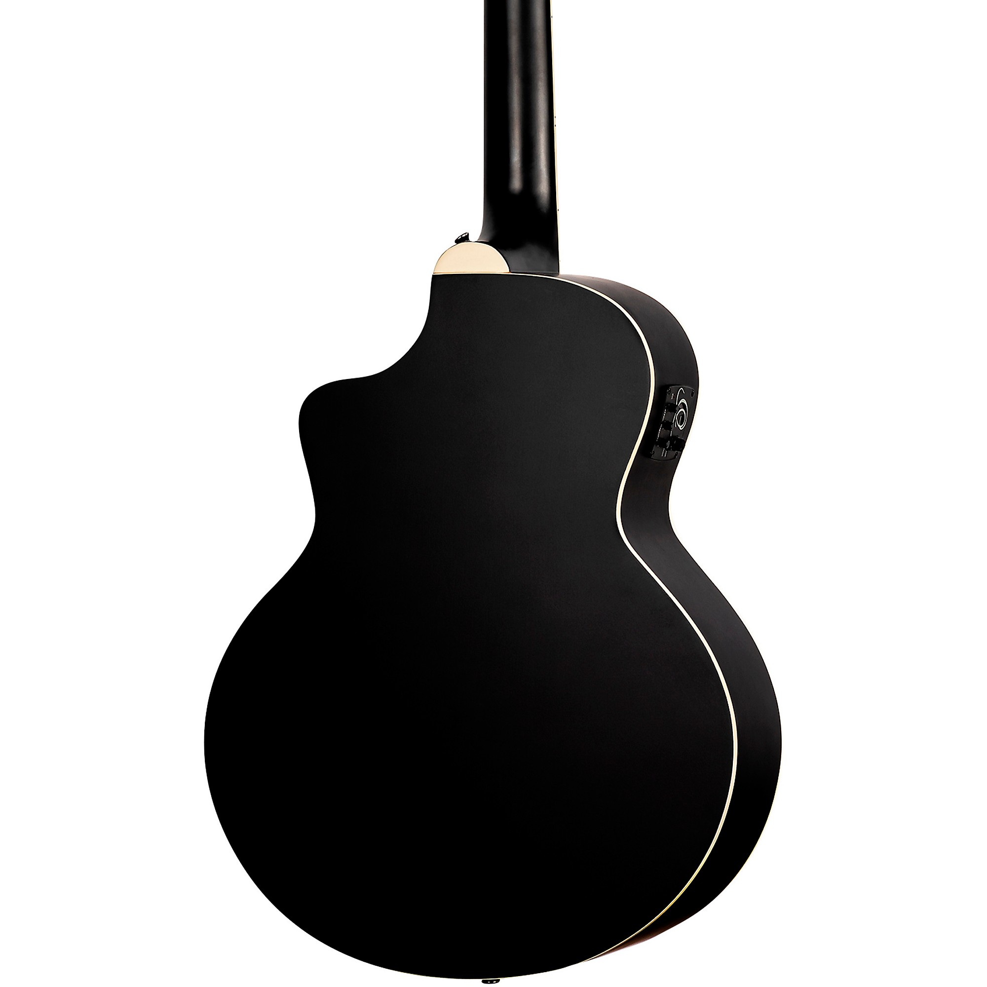 цена Ortega D7CE 4-струнная акустическая электрическая бас-гитара с разрезом Satin Black