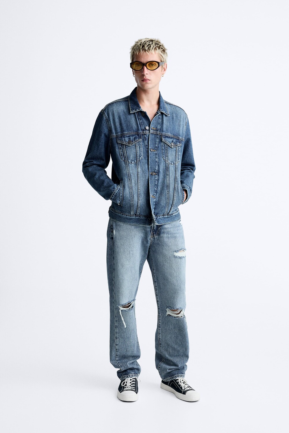 

Джинсовая куртка Zara, синий