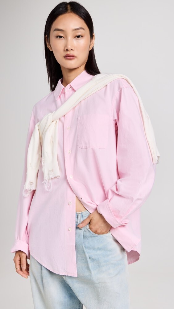 

Рубашка R13 Long Sleeve Seamless Button Down