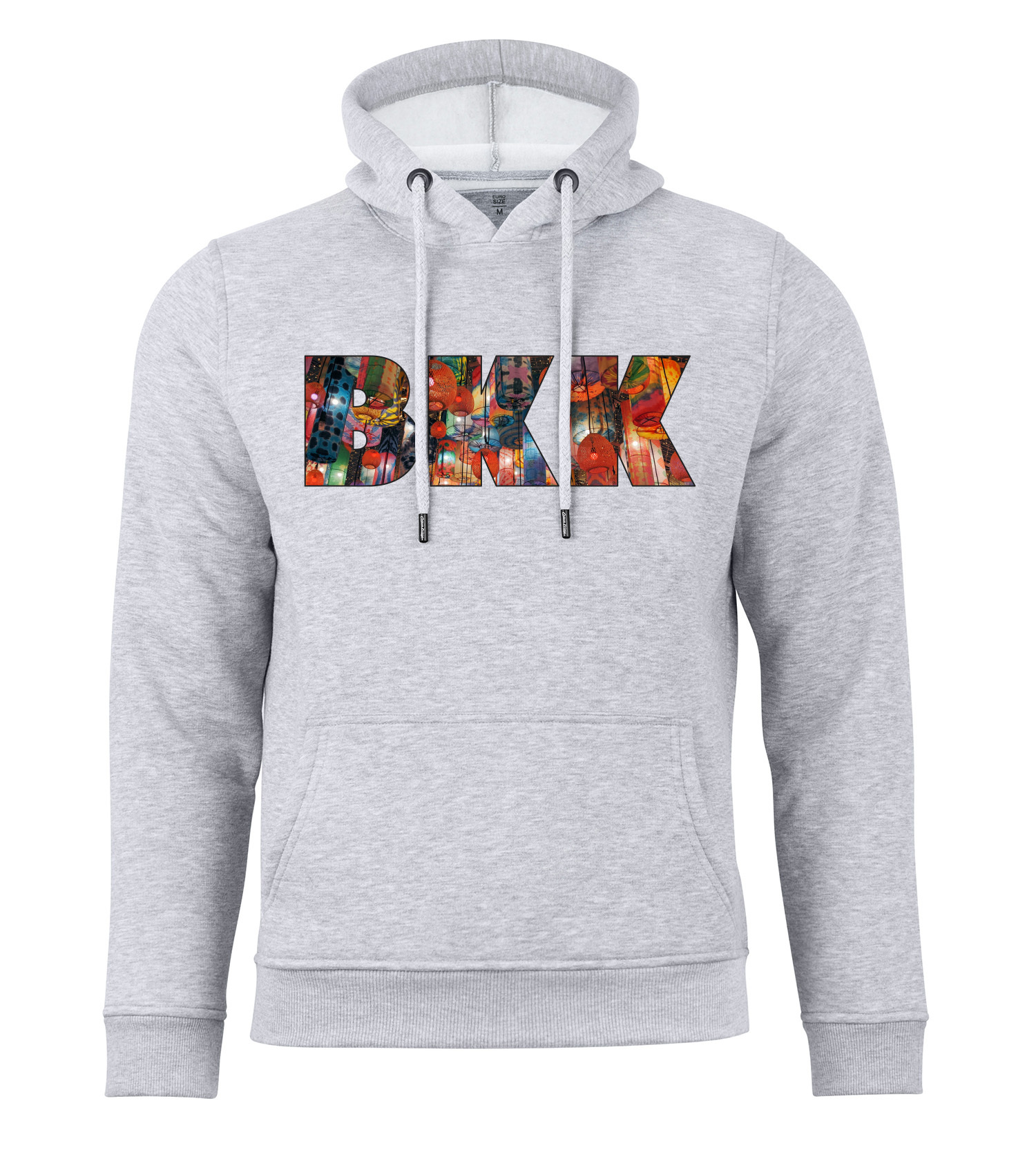 

Толстовка Cotton Prime Skyline Hoodie Bangkok Weltenbummler Kollektion, серый меланж