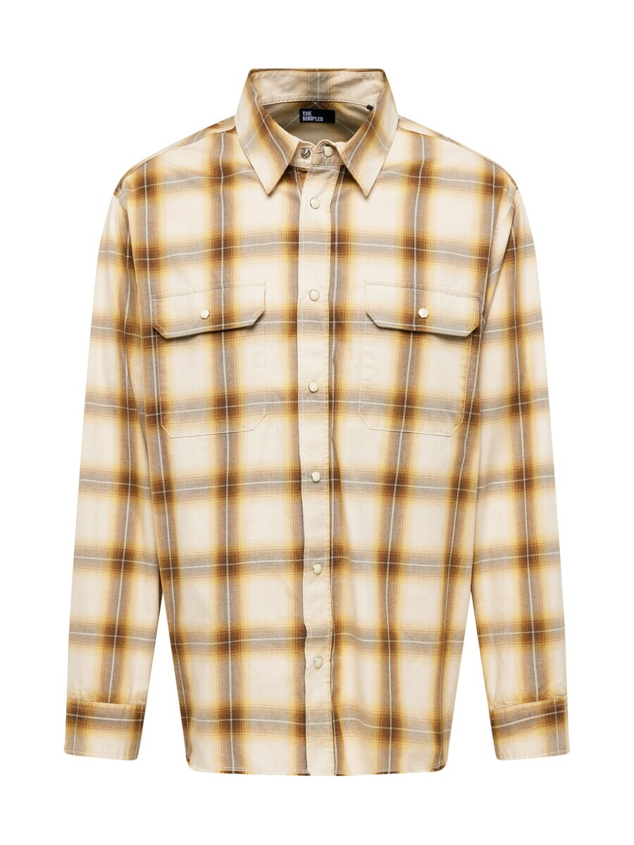 

Рубашка The Kooples Regular fit Button Up, цвет Brown/Auburn