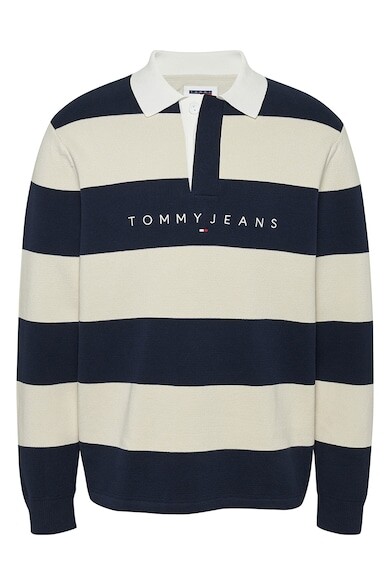 

Полосатый свитер из органического хлопка Tommy Jeans, черный, светло-бежевый